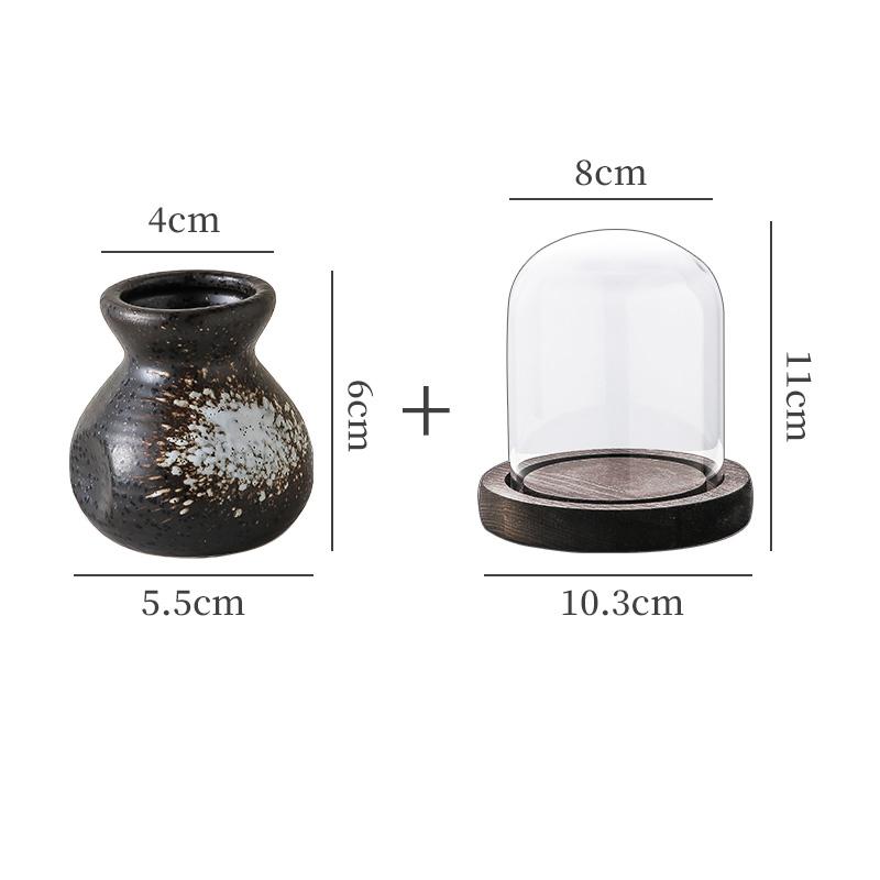 Высококачественная керамическая коробка для зубочисток, ретро-контейнер для хранения ватных палочек, стеклянная крышка, простой домашний кухонный настольный держатель для зубочисток, диспенсеры