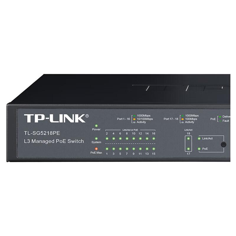 TP-LINK 18-Port Gigabit PoE+ Network Switch CN plug (adapter included)
