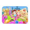 Custom Video Game Colorful  Candy Crush Saga  Front Door Mat Anti-Slip Outdoor Absorbent  Doormat Floor Bath Entrance Rug Carpet
