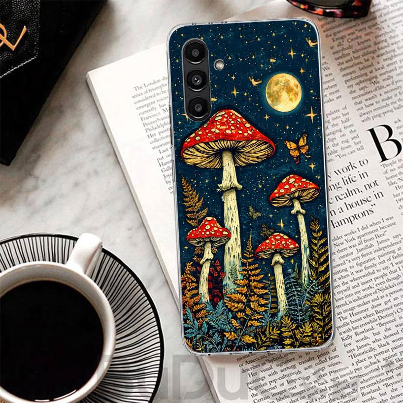Colorful Mushroom Phone Case For Samsung A17 A16 A26 A36 A56 A15 A14 A13 A55 A54 A53 A35 A34 A33 A25 A24 A23 A05S A04S A03S Gala