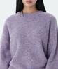 MUSINSA STANDARD WOMAN Women'S Multi Melange Crew Neck Knit [Heather Violet]