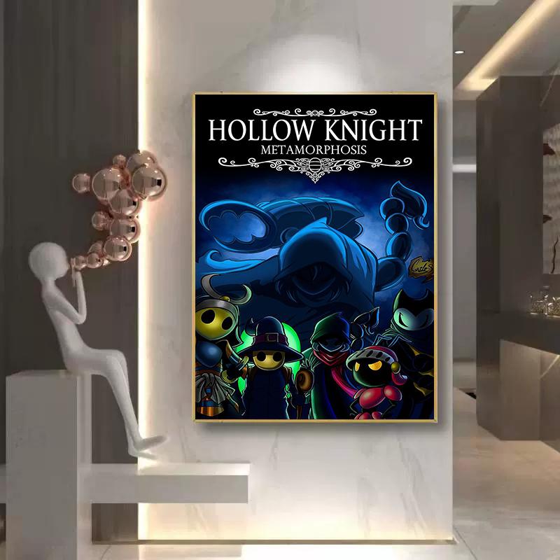Videogame Hollow Knight Posters Prints Canvas Painting Anime Game Wall Picture For Modern Kids Room Home Decoration