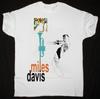 Miles Davis White Men And Women Short Sleeve T Shirt Size S To 4XL