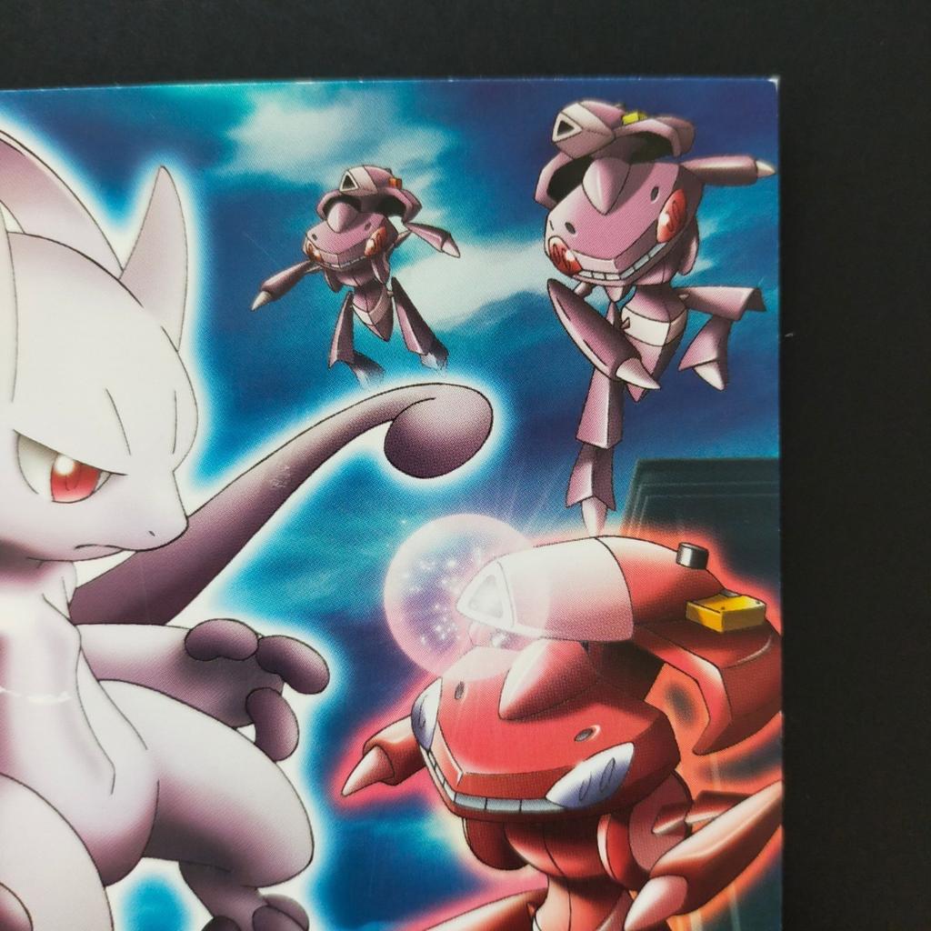 Pokémon Genesect and the Legend Awakened Mewtwo Postcard Ash Pikachu Best Wishes/
