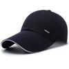 Spring and Autumn Hat Men's Fishing Hat Sunshade Sunscreen Canvas Extended Brim Cap Cotton New Baseball Cap