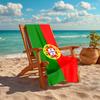 1pc P-Portugal Beach Towel, Comfortable and Thick, and Swimming/Bath/Picnic/Camping Towel, Suitable for Seaside Beaches