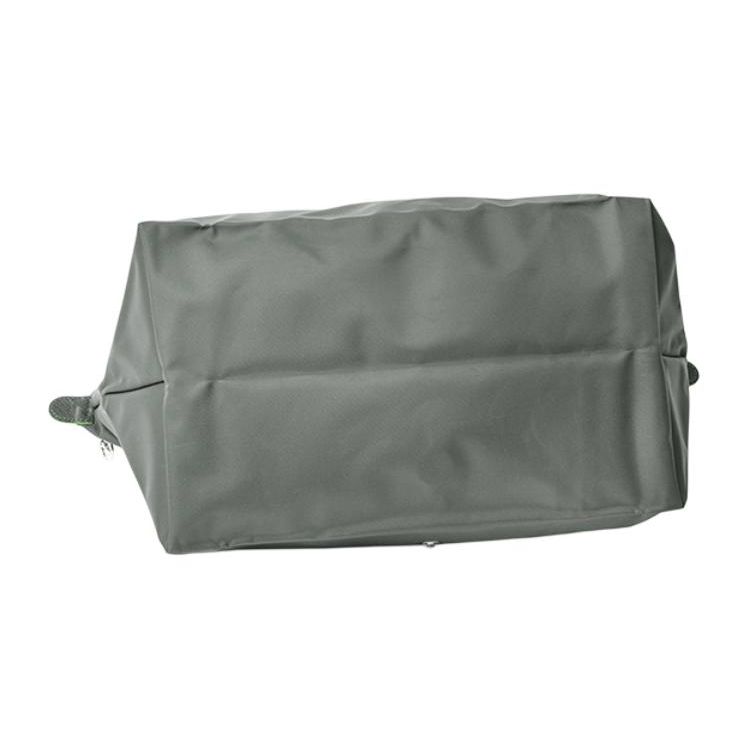 Longchamp Le Pliage Green Логотип Складная Сумка-тоут на молнии с клапаном Холст и Кожа Наплечная Сумка Большие Женские Сумки Графит 1899919P66