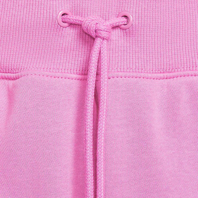 Nike Однотонные повседневные зауженные трикотажные спортивные брюки с высокой талией, женские плавки розового цвета DQ5888-675