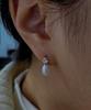 Helene Jewelry 14K Teardrop Cubic Freshwater Pearl Earrings