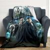 Custom Name Hogwarts Crest blanket for Couch & Bed, Plush Cozy Fuzzy Blanket Super Soft & Warm Blankets for Fall and Winter. 0908115