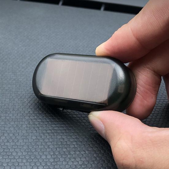 Car Solar Power Simulated Dummy Alarm Anti-Theft LED Flashing Security Light Fake Automotive Warning Lamp