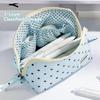 Polka Dot Pencil Case Multi Compartment Pencil Pouch Fresh Style Stationery Organizer  Gift