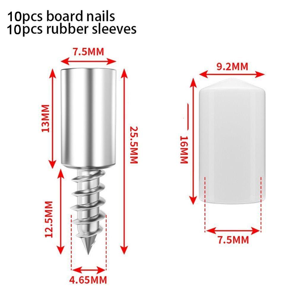 10PCS Fixed Self-Tapping Screws Nonslip Cabinet Rack Nail New Laminate Support Nail  Cabinets