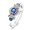 2023 Fashion Silver Plated Princess Tiara Crown Sparkling Love Heart Rings for Women Jewelry Anniversary Gift