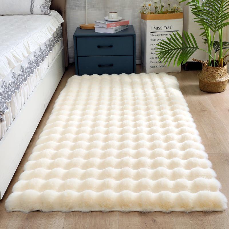 «Кремовый плюшевый ковер с изображением кролика для спальни, гостиной и других комнат»