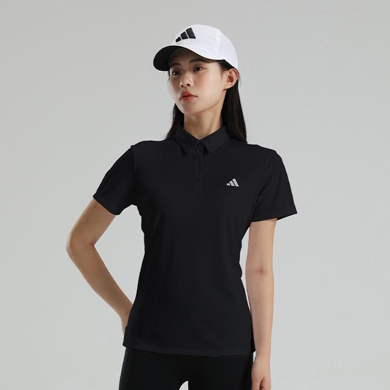adidas Женская повседневная спортивная рубашка-поло с коротким рукавом для бега KS0431