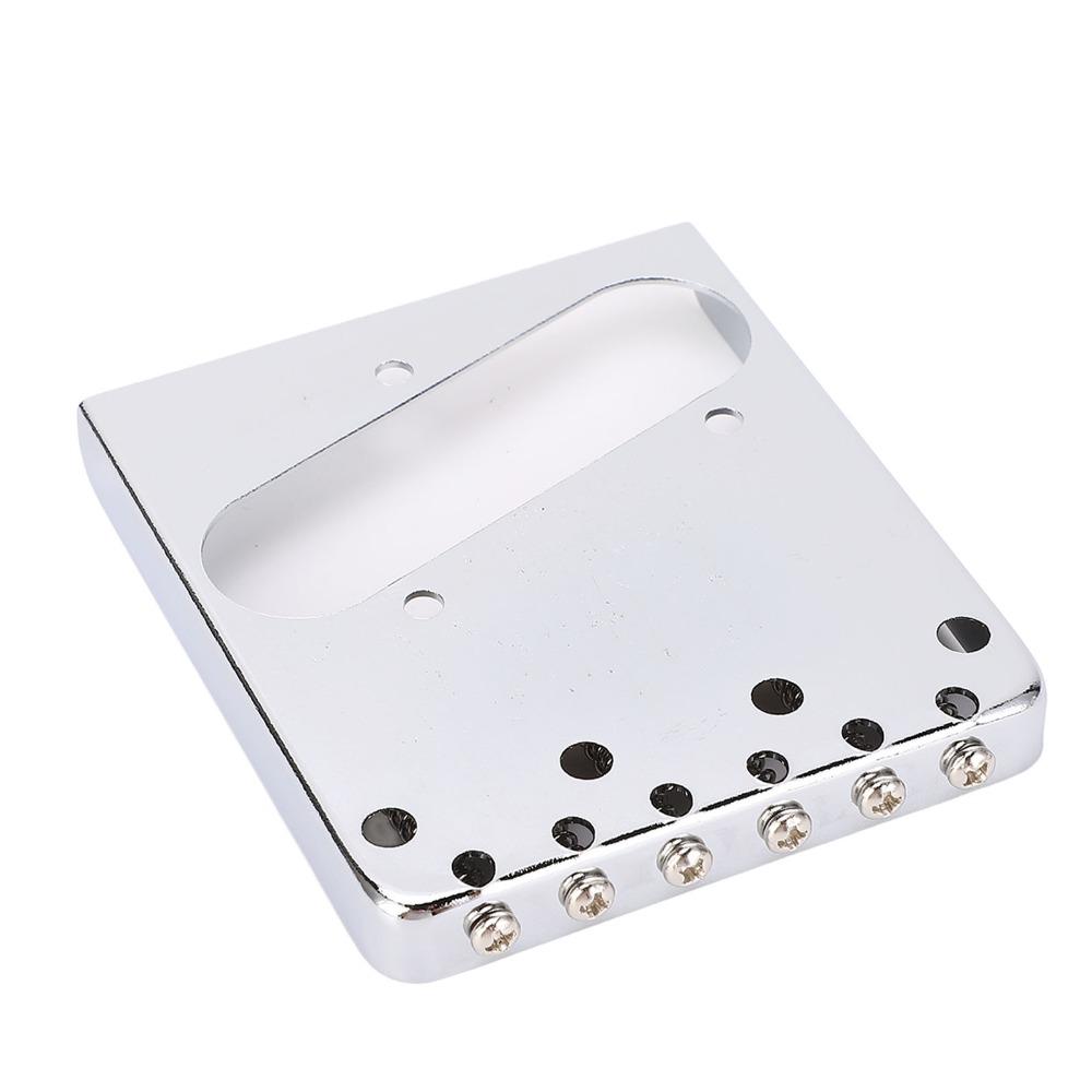 Metal For Telecaster Bridge 6-Saddle 6 String Bridge Electric Guitar Bridge For Electric Guitars