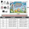Bunny Garden Fence Banner, Outdoor Patio Lawn Party Polyester Decor