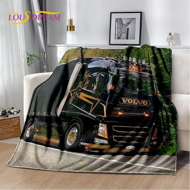 HD Volvo Truck Lorry 3D Печать Мягкие фланелевые одеяла, Пледы Удобные одеяла для пикников, кроватей, диванов, дома, спальни, подарки
