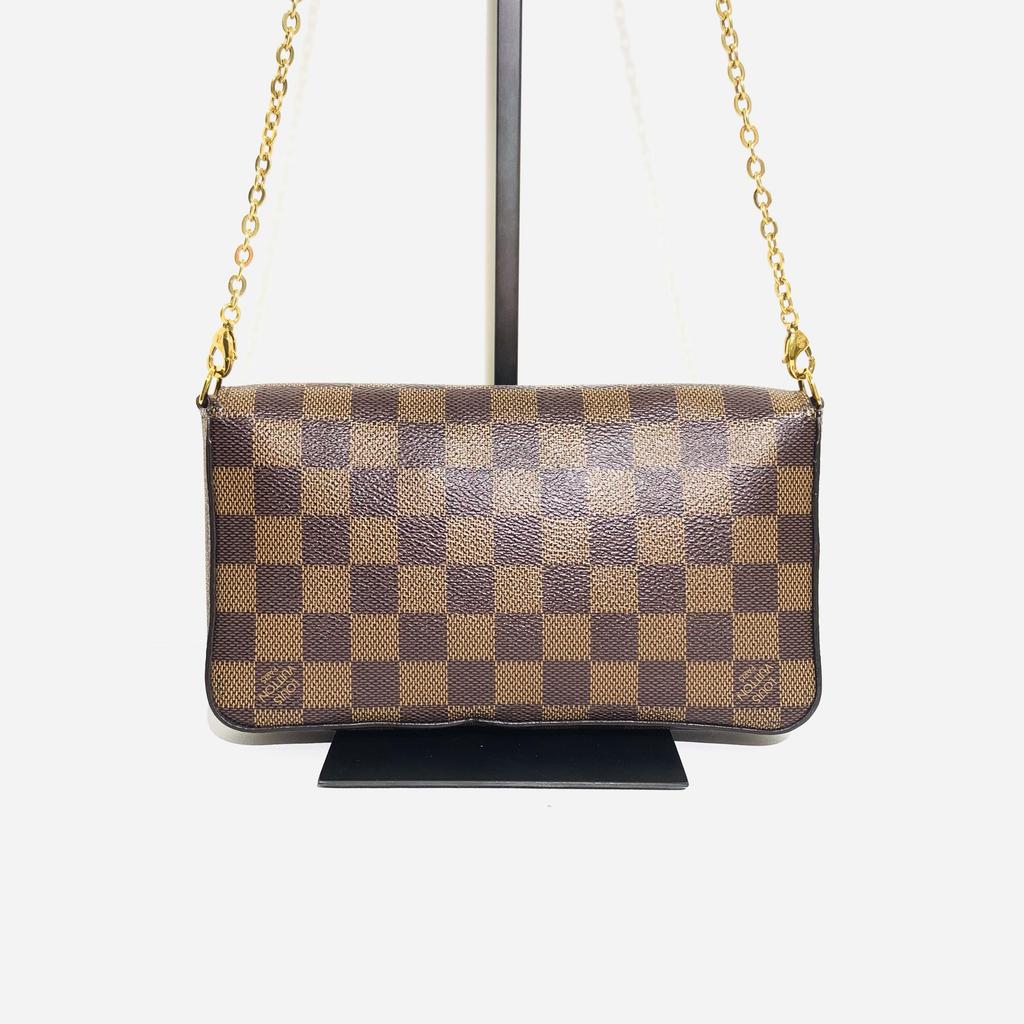 [Pre-Owned] Louis Vuitton Félicie Pochette 'Brown Damier Ebene Canvas' - Excellent #W4FXD3