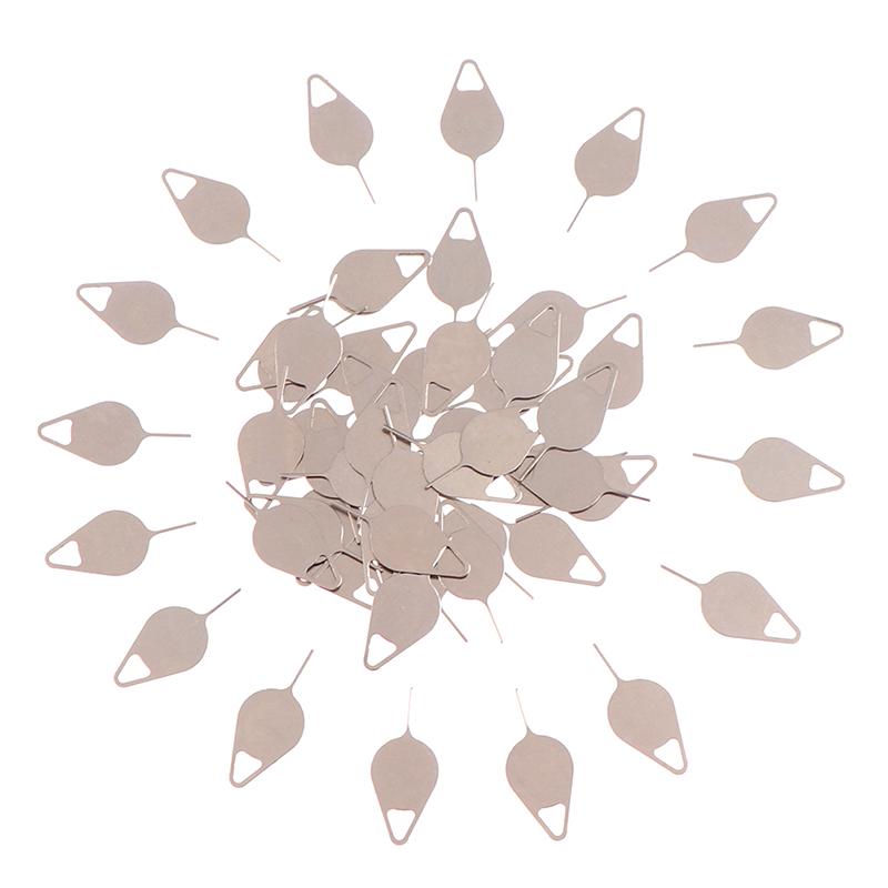 50 шт. Инструмент-ключ для извлечения лотка SIM-карты, игла из нержавеющей стали