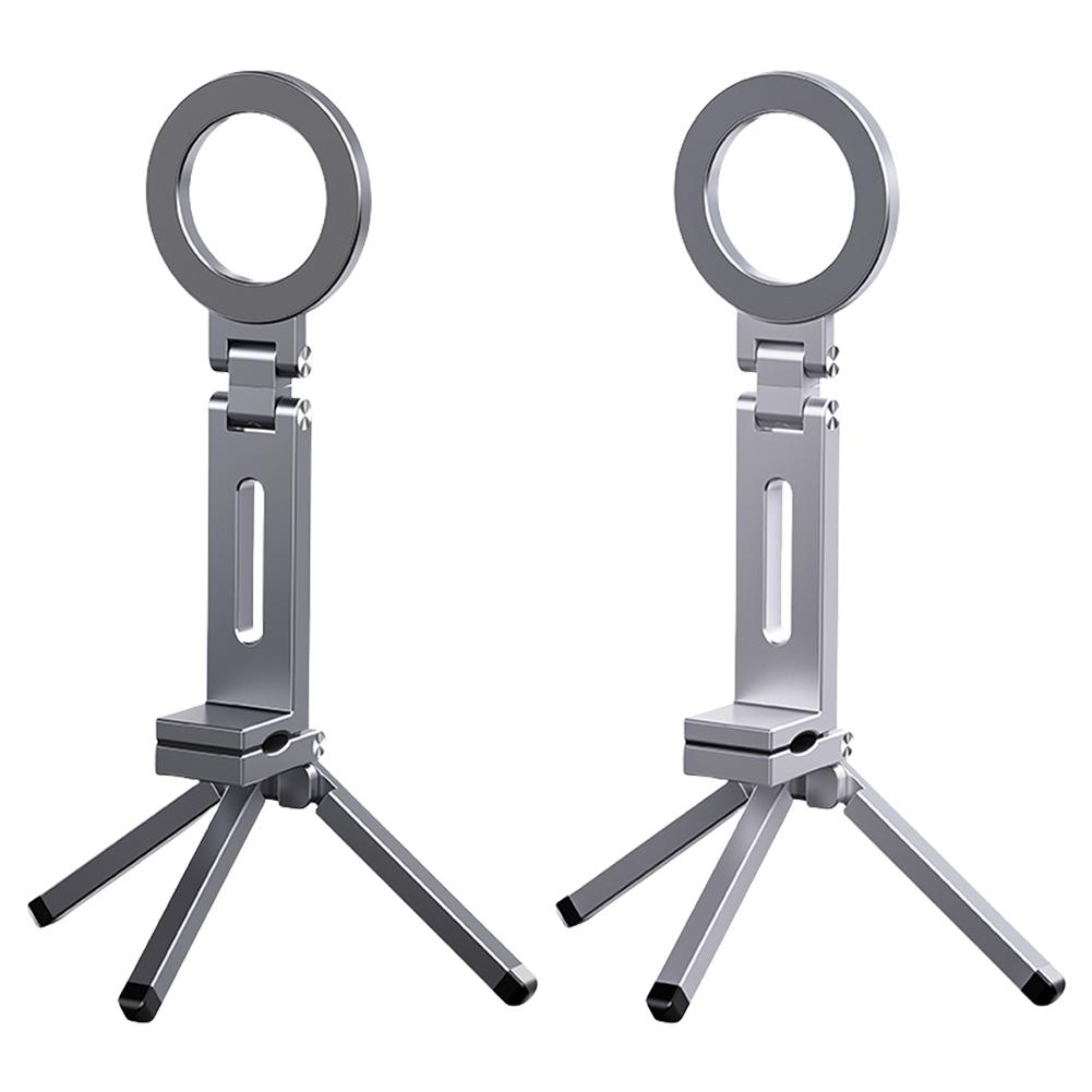 Универсальный магнитный держатель для телефона, вращающийся на 360°, портативная подставка для телефона, складной штатив, крепление MagSafe для прямых трансляций, путешествий, самолета