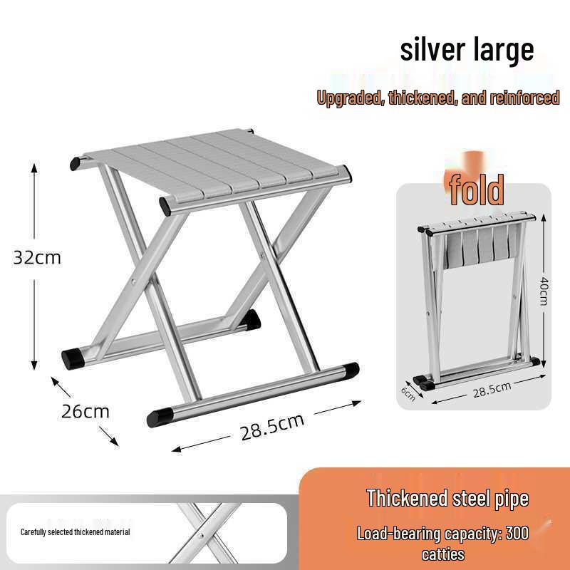 Портативное складное кресло со спинкой для кемпинга, рыбалки и барбекю - Бесплатная доставка
