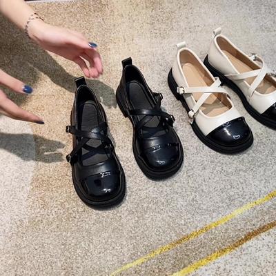 Модная обувь Сабо Платформа Женские каблуки Круглый носок Женская обувь Повседневные кроссовки Смешанные цвета Оксфорды Криперы Медсестра Ретро На каблуках D