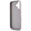 Guess Grained Roses Big 4G logo case for iPhone 16 purple