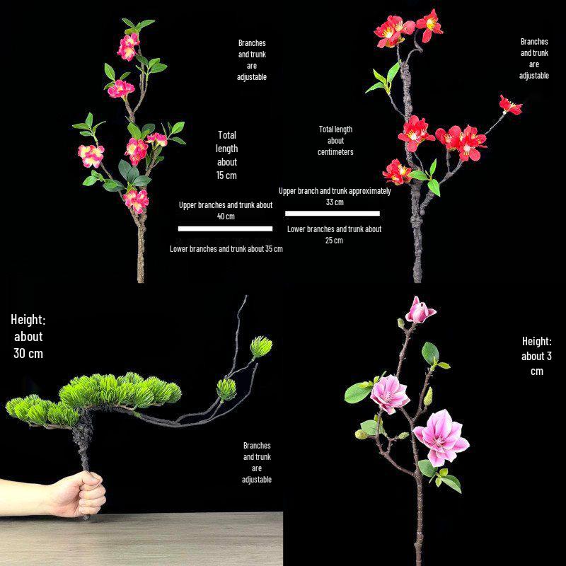Sashimi Decoration Set: Bamboo Leaves, Edible Flowers & Plants for Salmon and Seafood Dishes