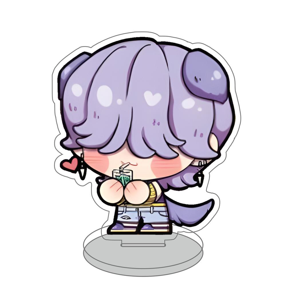 1 шт. Акриловая фигурка-подставка K-POP Аниме 10 см, 2D, для спальни, гостиной, кухни, декора стола. Идеальный подарок