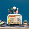 New Snoopy Retro Series Splicing Block Coffee Machine Typewriter Assembly Collection Model Children'S Toy Festival Gift