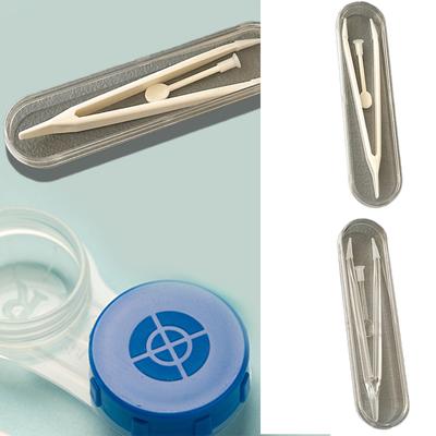 1 Набор пинцетов для контактных линз, средство для снятия контактных линз, прозрачный большой длинный зажимной стержень для легкой установки и снятия