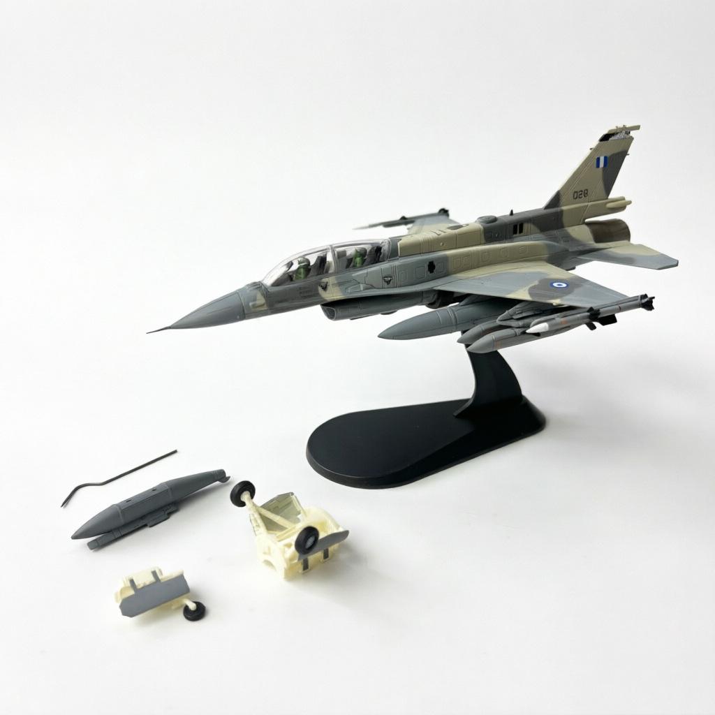 Металлическая модель в масштабе 1/72: Елочное украшение: Истребитель F-16D ВВС Греции «Mira Ghost»