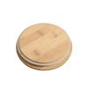 Bamboo Lid for Glass Jars - Sealed Round Lid for Mugs and Candle Cups