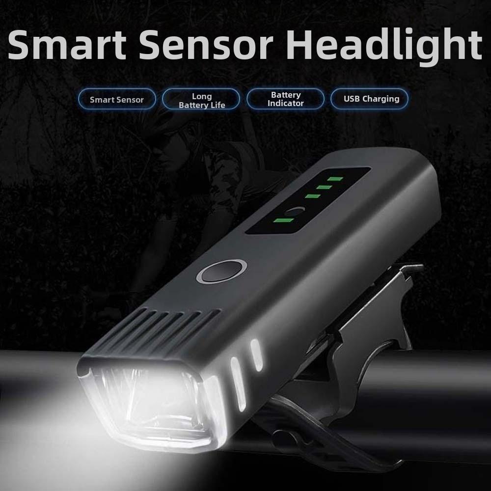 Anti-splash Water Bike Headlight USB Rechargeable MTB Front Lamp Front Bicycle Lights Outdoor