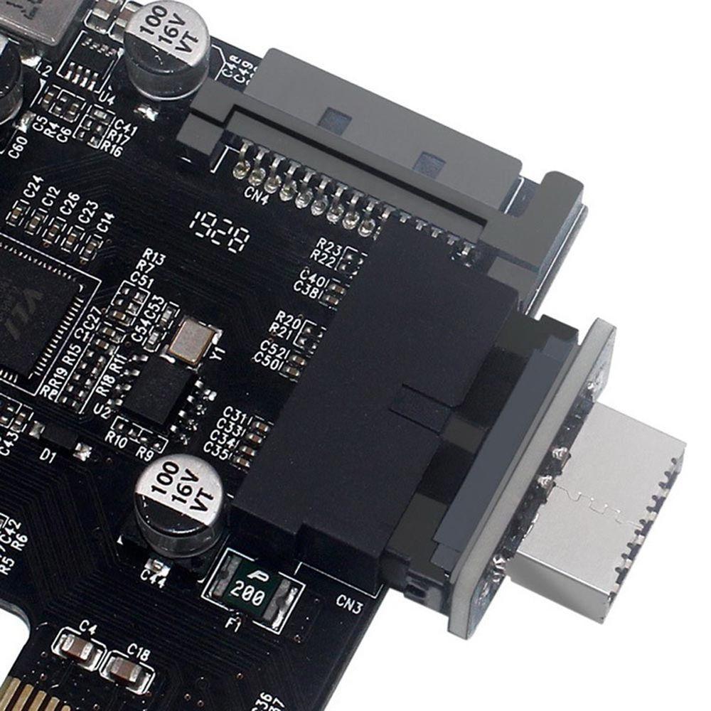 ABS 20-контактный на 19-контактный Конвертер Адаптер Тип E USB 3.0 Внутренний Разъем на USB 3.1/3.2 Тип C передний