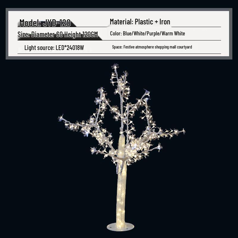 Rainproof LED Festival Landscape Lamp: 1.2m-2.5m Crystal Tree for Outdoor Decoration
