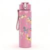 1PC Flying Crane Bird Group 750ml Color Plastic Sports Water Bottle Leakproof Flip Straw Lid Suitable for Sports Office Home Use