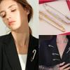 Large Safety Pin Metal Pin Crytal Clips Fashion Rhinestones Brooches  Scarf