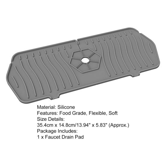Отличный коврик без запаха, легко чистится, практичный защитный коврик от брызг воды, защита для кухонной раковины для домашнего крана, сливная подушка