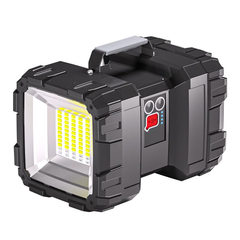 W844 Поисковый фонарь с двумя головками, перезаряжаемый через USB