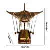 Ручная резка Летающий скат K Кинетическая скульптура Механический скат Уникальное деревянное настольное украшение Для дома Офиса