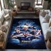 Inter Milan Customize Text Area Rug Design for Balcony Dining Room Foyer Entryway Antislip Carpet Anime Office Decor Birthday/Christmas Gift