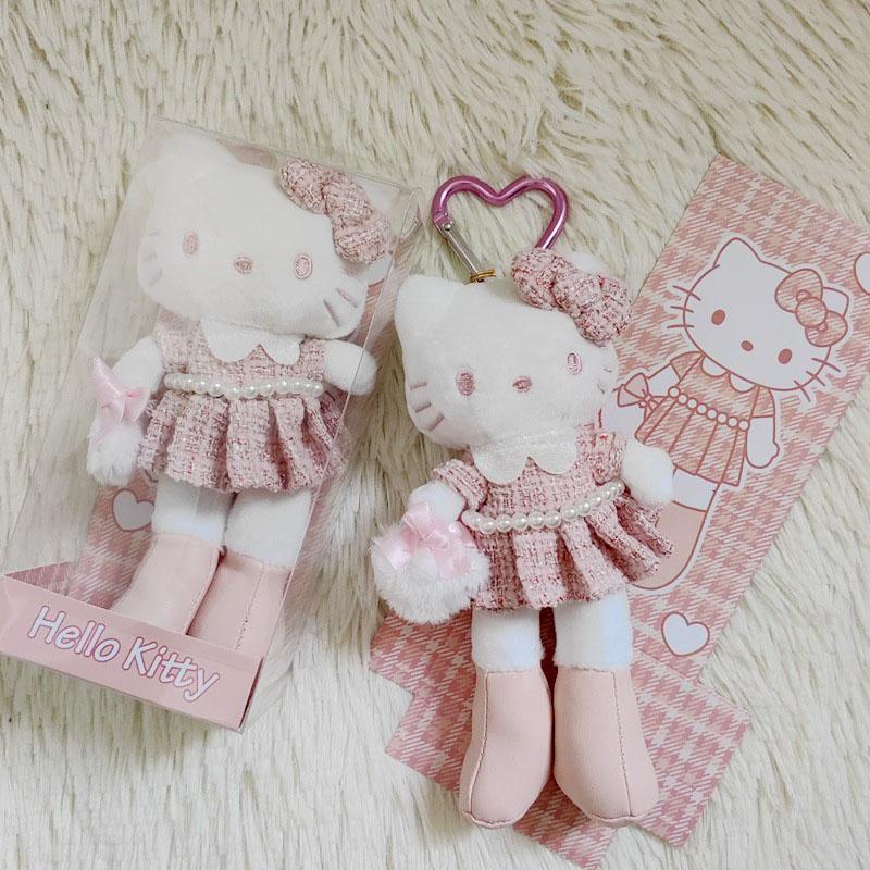 Серия Hello Kitty Kawaii Одежда Юбка Длинные Ноги Кот Китти Подвеска Плюшевая Игрушка Кукла Подвеска для Сумки Брелок Кукла Подарок