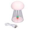 Night Lamp 7 Color Easy Portable Rechargeable Battery USB Charging Lovely Shape Baby Sleep Night LightPink