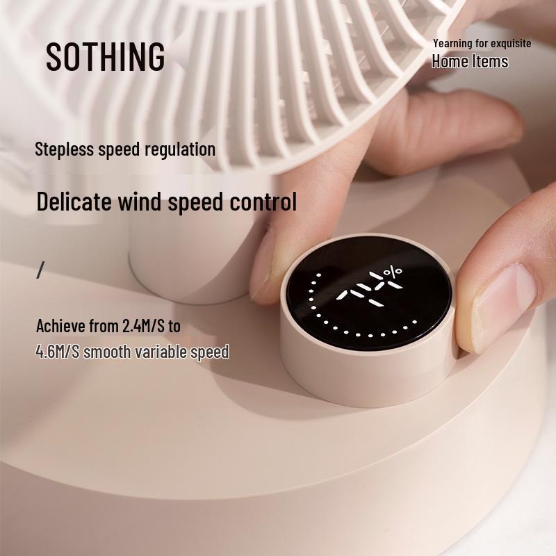 SOTHING Mini Desktop Silent Oscillating USB Fan - Portable Office Gift