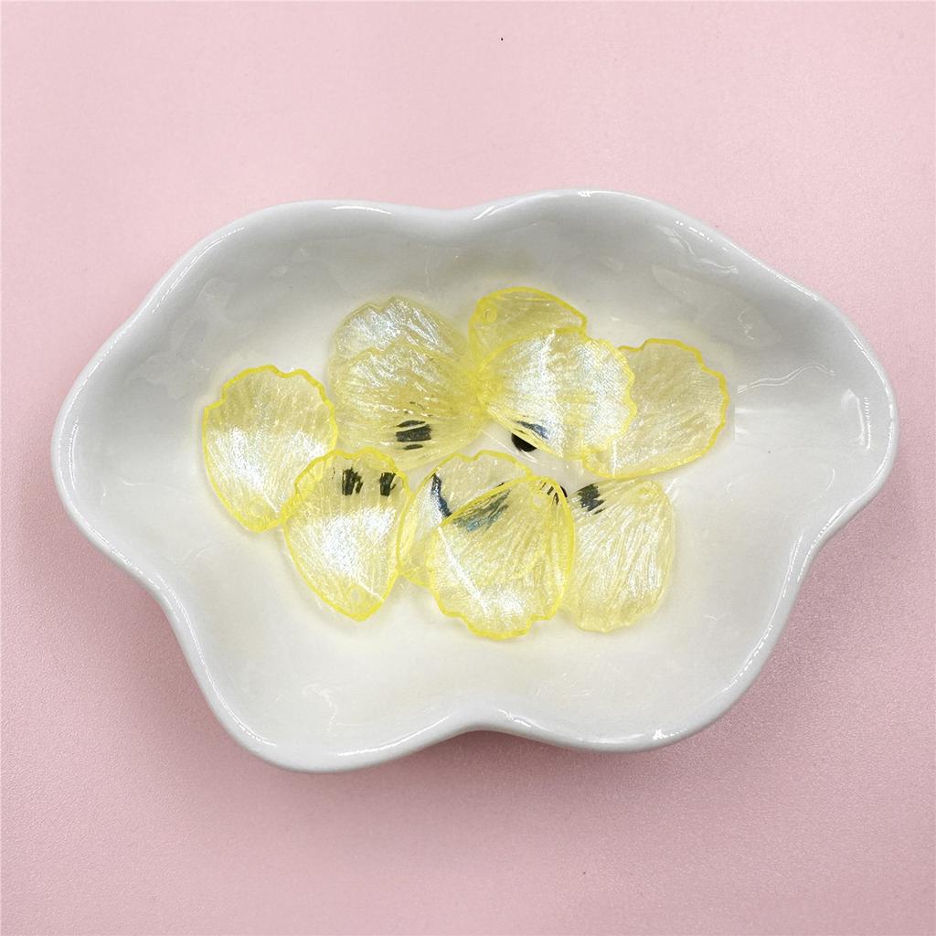 10 шт. 19*23 мм акриловые прозрачные бусины-лепестки цветов для изготовления ювелирных изделий, материалы из бисера