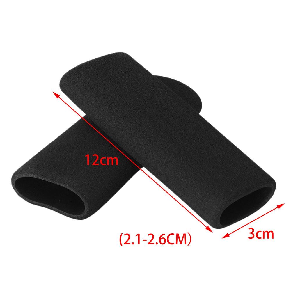 2Pcs Motorcycle Foam Handle Grip Covers Replace Comfort Durable Anti Slip