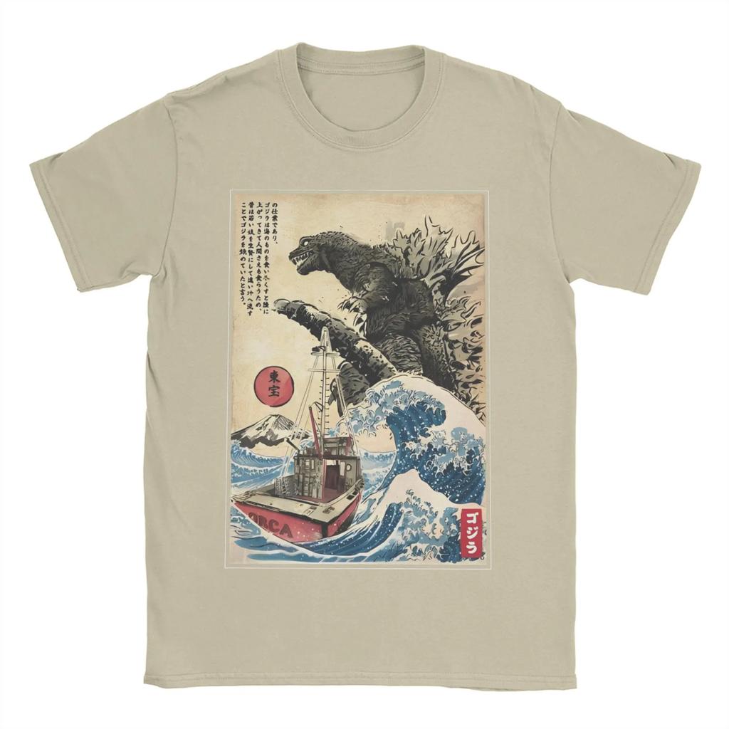 Unisex Unisex Tshirt Orca In Japan Godzilla Cool 100 Cotton Tees Short Sleeve T Shirt Round Collar Clothes Gift Idea